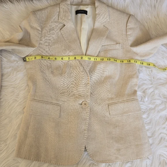 JOSEPH Linen Notched Minimalist Blazer Jacket Size 40 Old Money Elevated Basic - Picture 11 of 14